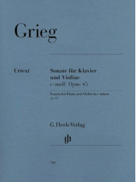 Edvard Grieg: Sonata For Piano And Violin In C Minor Op.45 (noty na housle, klavír)