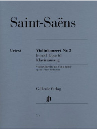 Camille Saint-Saëns. Violin Concerto No.3 In B Minor Op.61 (noty na housle, klavír)
