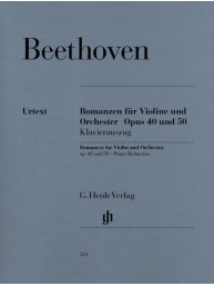 Beethoven: Romances for Violin and Orchestra Op. 40 & 50 in G and F Major (noty na housle, klavír)