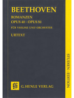 Beethoven: Romances for Violin and Orchestra Op. 40 & 50 in G and F Major - Study Score (noty na housle, klavír)