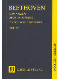 Beethoven: Romances for Violin and Orchestra Op. 40 & 50 in G and F Major - Study Score (noty na housle, klavír)