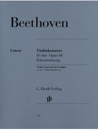 Beethoven: Concerto D major for Violin and Orchestra Op. 61 (noty na housle, klavír)