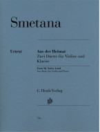 Bedřich Smetana: From My Native Land / Z domoviny (noty na housle, klavír)