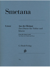 Bedřich Smetana: From My Native Land / Z domoviny (noty na housle, klavír)