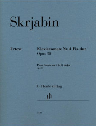 A.N. Skrjabin: Piano Sonata No. 4 In F Sharp Op. 30 (noty na klavír)