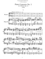 Frédéric Chopin: Piano Concertos Nos. 1 and 2 (noty na čtyřruční klavír)