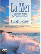 Claude Debussy: La Mer And Other Works For Piano Four Hands (noty na čtyřruční klavír)