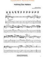 Metallica: Nothing Else Matters (noty, tabulatury na kytaru)