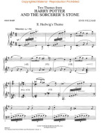 2 Themes from Harry Potter & The Sorcerer's Stone / Kámen mudrců (noty na harfu)