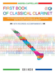 Andrea Cappellari: First Book of Classical Clarinet (noty na klarinet, klavír) (+audio)