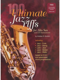 100 Ultimate Jazz Riffs (noty na altsaxofon) (+audio)