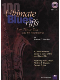 100 Ultimate Blues Riffs (noty na tenorsaxofon) (+audio)