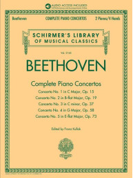 Beethoven: Complete Piano Concertos (noty na klavír) (+audio)