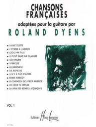 Chansons Francaises 1 - Roland Dyens (noty na kytaru)