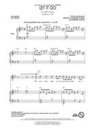 Let It Go from Frozen / Ledové království - TTBB (noty na sborový zpěv) - SADA 5 ks