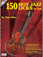 Toby Wine: 150 Hot Jazz Licks in Tab (noty, tabulatury na kytaru) (+audio)