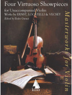 4 Virtuoso Showpieces for Solo Violin - Works by Ernst, Locatelli & Vecsey (noty na housle)