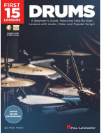 First 15 Lessons - Drums (noty na bicí) (+audio/video)