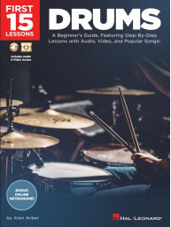 First 15 Lessons - Drums (noty na bicí) (+audio/video)
