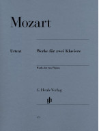 W.A. Mozart: Works For 2 Pianos (noty na čtyřruční klavír)