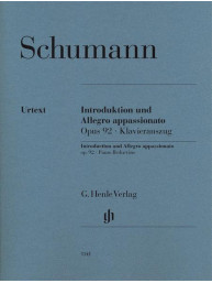 Robert Schumann: Introduction and Allegro Appassionato for Piano and Orchestra, Op. 92 (noty na čtyřruční klavír)