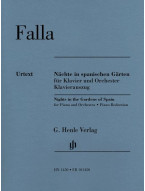 Manuel de Falla: Nights in the Gardens of Spain (noty na čtyřruční klavír)