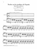 Manuel de Falla: Nights in the Gardens of Spain (noty na čtyřruční klavír)