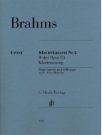 Johannes Brahms: Piano Concerto No. 2 in B-flat Major, Op. 83 (noty na čtyřruční klavír)