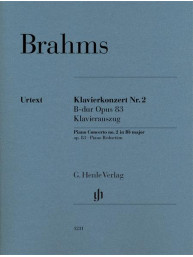 Johannes Brahms: Piano Concerto No. 2 in B-flat Major, Op. 83 (noty na čtyřruční klavír)