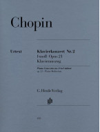 Frédéric Chopin: Konzert 2 f-moll Opus 21 (noty na čtyřruční klavír)