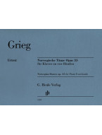 Edvard Grieg: Norwegian Dances op. 35 (noty na čtyřruční klavír)
