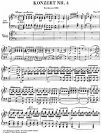 Beethoven: Piano Concerto No. 4 In G Major Op. 58 (noty pro čtyřruční klavír)