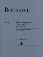Beethoven: Concerto For Piano And Orchestra No.1 In C Op.15 (noty na čtyřruční klavír)