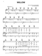 Taylor Swift: Evermore (noty na zpěv, klavír, akordy)