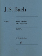 Johann Sebastian Bach: Six Partitas BWV 825-830 (noty na klavír)