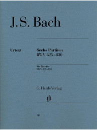 Johann Sebastian Bach: Six Partitas BWV 825-830 (noty na klavír)