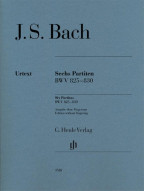 Johann Sebastian Bach: Six Partitas BWV 825-830 Without Fingering (noty na klavír)
