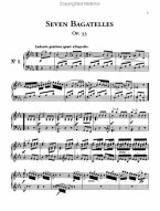 Ludwig van Beethoven: Complete Bagatelles For Piano (noty na klavír)