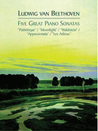 Ludwig van Beethoven: 5 Great Piano Sonatas (noty na klavír)