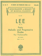 Sebastian Lee: 40 Melodic and Progressive Etudes, Op. 31, Book 1 (noty na violoncello)