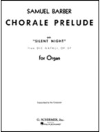 Samuel Barber: Chorale Prelude On Silent Night (noty na varhany)