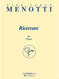 Gian Carlo Menotti: Ricercare (noty na varhany)