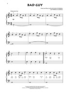 Beginning Piano Solo: Billie Eilish (noty na snadný klavír)