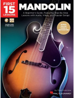 First 15 Lessons: Mandolin (noty, tabulatury na mandolínu) (+audio+video)