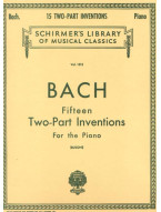 Johann Sebastian Bach: 15 Two-Part Inventions (noty na klavír)