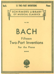 Johann Sebastian Bach: 15 Two-Part Inventions (noty na klavír)