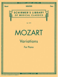 Wolfgang Amadeus Mozart: Variations For Piano (noty na klavír)