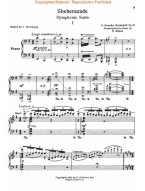Nikolaj Rimskij-Korsakov: Sheherazade, Op. 35 (noty na klavír)