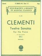 Muzio Clementi: 12 Sonatas - Book 1 (noty na klavír)