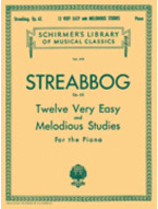Louis Streabbog: 12 Very Easy and Melodious Studies, Op. 63 (noty na klavír)